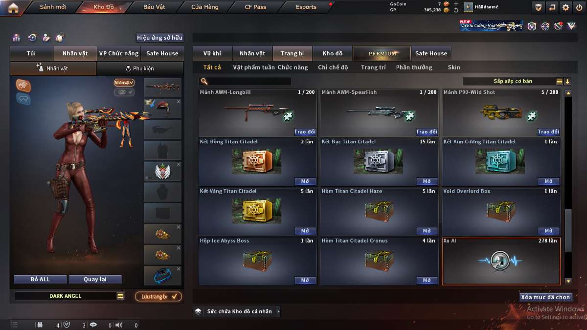 shop acc cf uy tin gia re